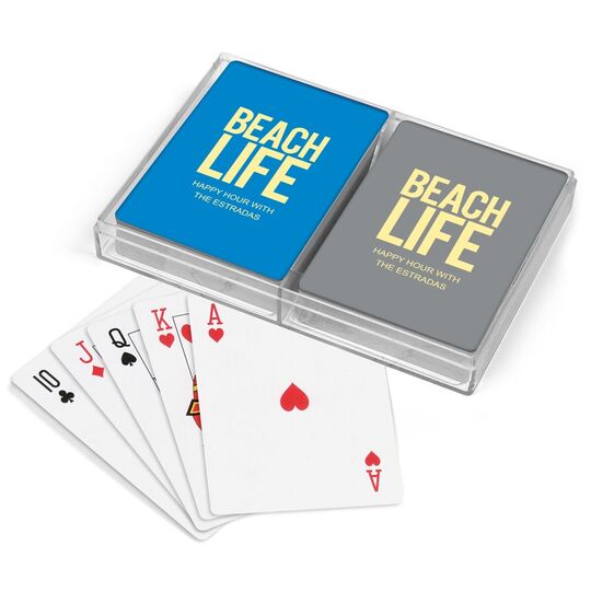 Beach Life Double Deck Playing Cards